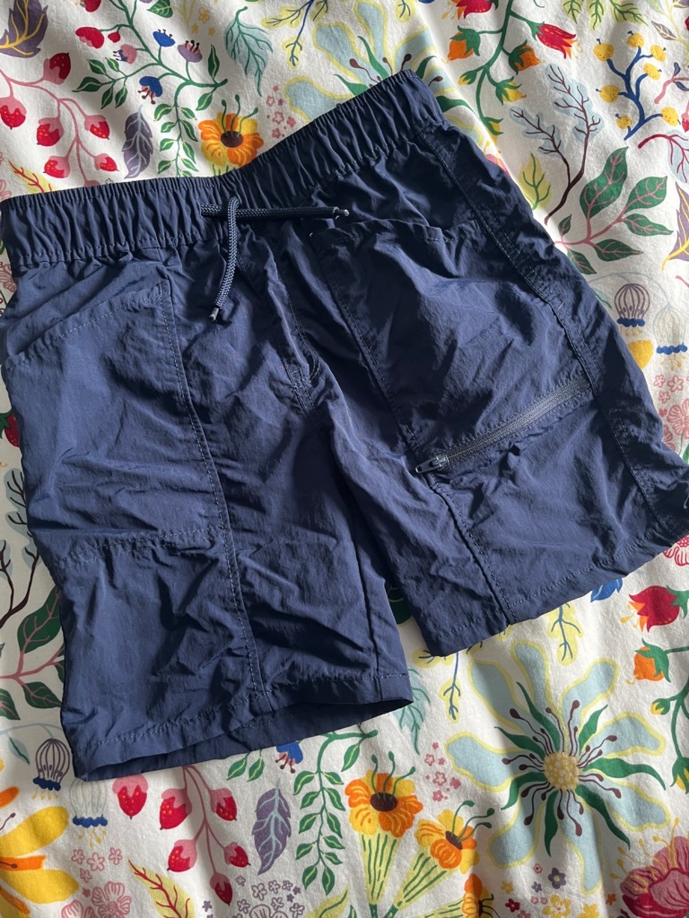 Navy Quick Dry Cargo Shorts